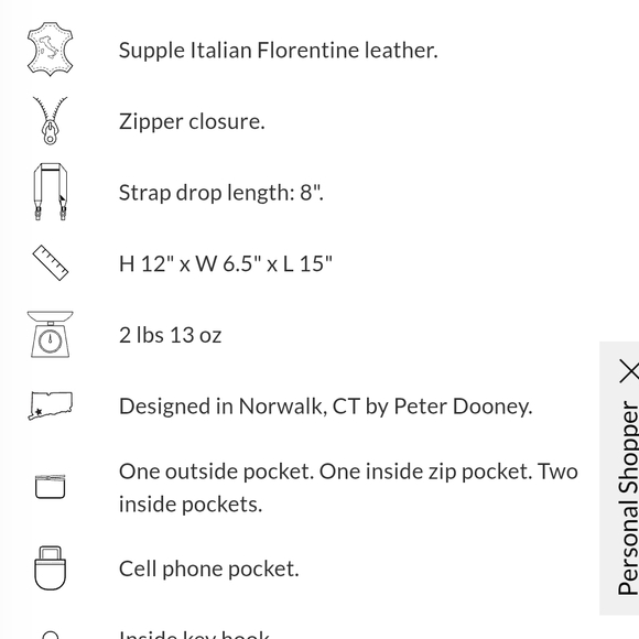 Dooney & Bourke Chestnut Leather Satchel - Picture 6 of 6